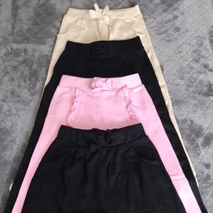 4 pants 5t like new 100%Cotton pink